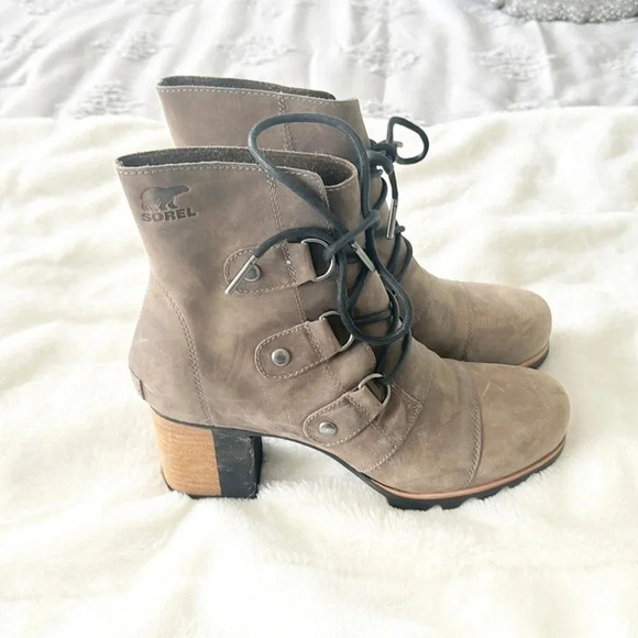 Sorel Addington brown Lace-Up Ankle Boots size 10 - Picture 5 of 12